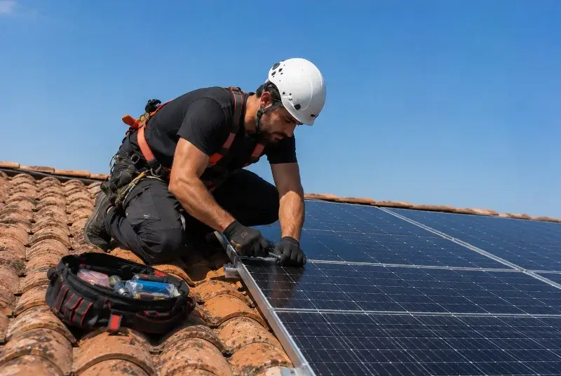 Maintenance et monitoring de panneaux solaires à Vendrennes